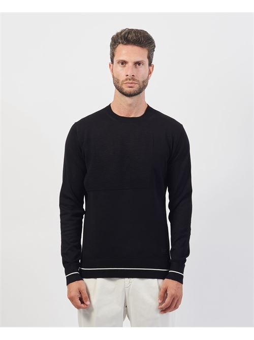 Yes Zee men's crewneck viscose sweater YES ZEE | M806-ML000801